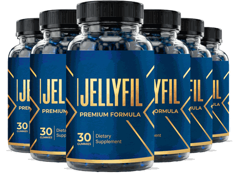 Six bottles of JellyFil men's vitality gummies, the best value package